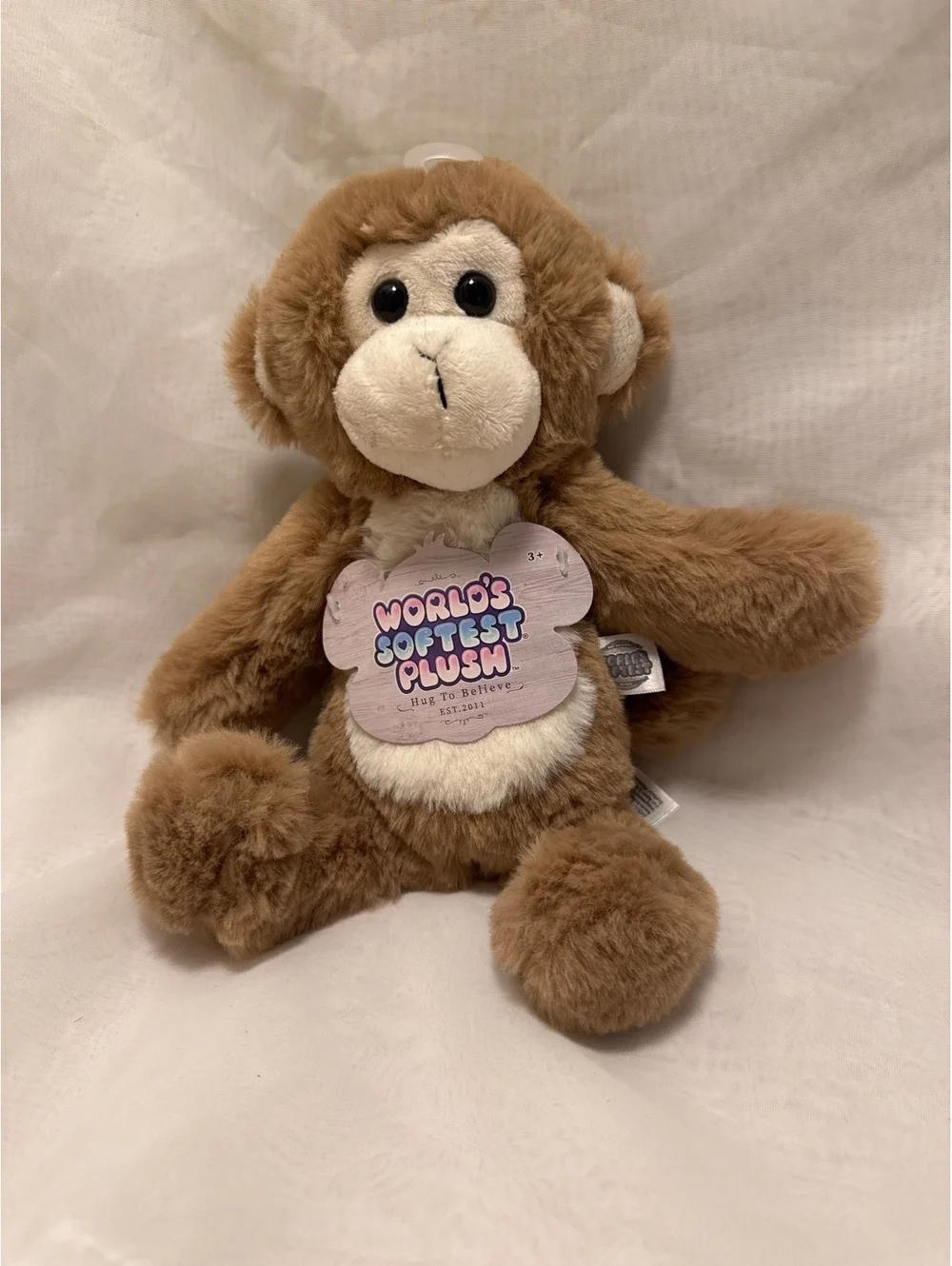 World's Softest Plush Brown Monkey Stuffed Animal